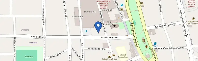 Mapa da estação Tramontina Factory Store