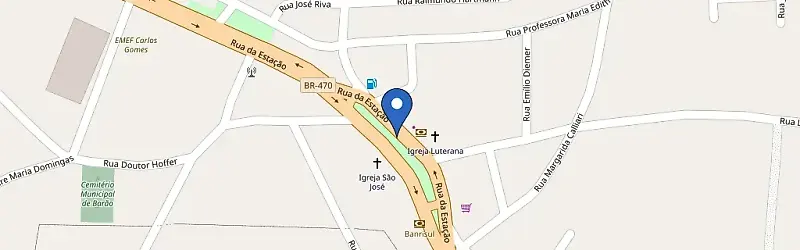 Mapa da estação Loja Certel