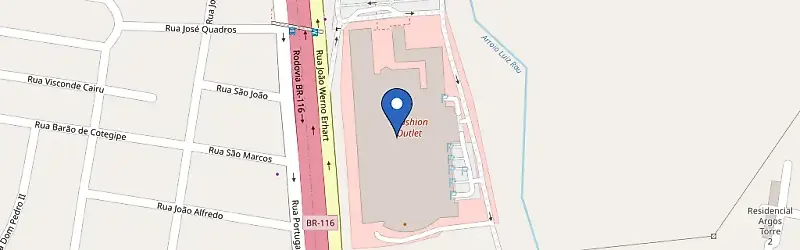 Mapa da estação iFashion Outlet Novo Hamburgo