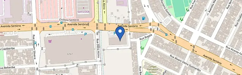 Mapa da estação Zletric | Sicoob Av Sertório