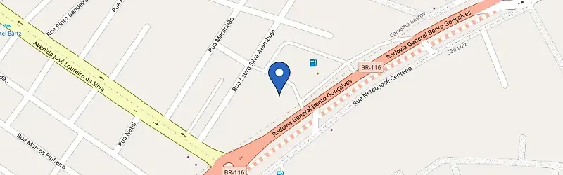 Mapa da estação Paradouro Grill Camaquã