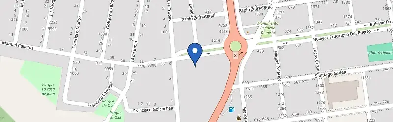 Mapa da estação Vieja Usina UTE