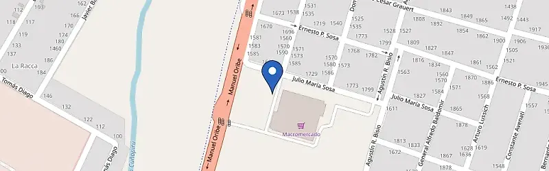 Mapa da estação Macro Mercado