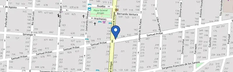 Mapa da estação Ancap Chuy