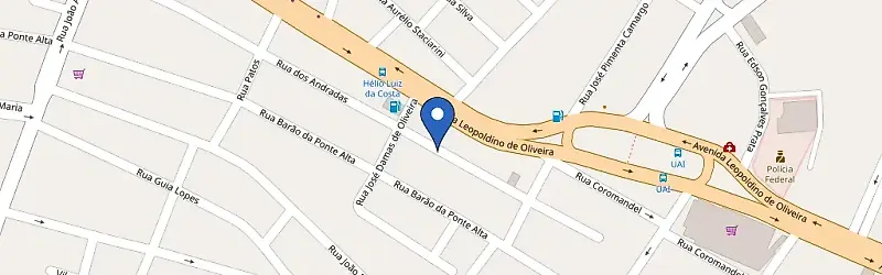 Mapa da estação Boulevard Mall