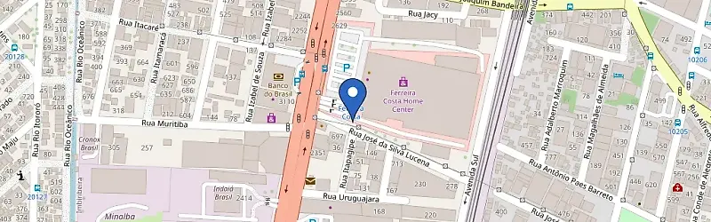 Mapa da estação Ferreira Costa Imbiribeira