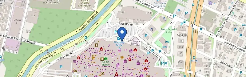 Mapa da estação Shopping Recife - Edifício Garagem