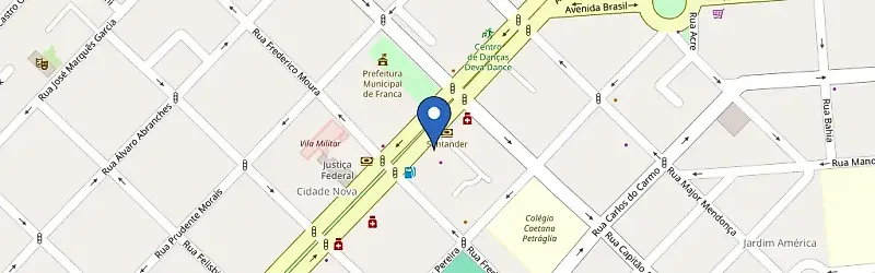 Mapa da estação Imperador Palace Hotel