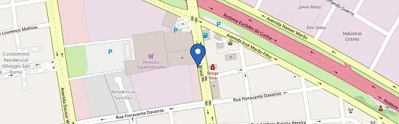 Mapa da estação Concessionária Nissan