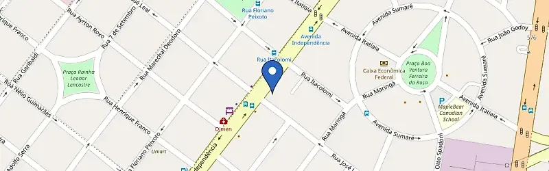 Mapa da estação Leveros Ribeirão Preto