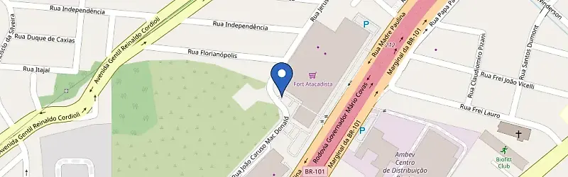 Mapa da estação Fort Atacadista
