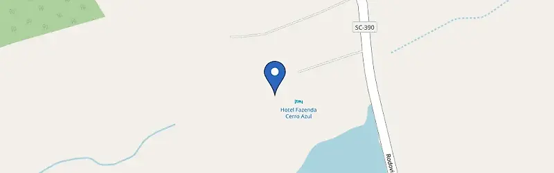 Mapa da estação Cerro Azul Hotel Fazenda