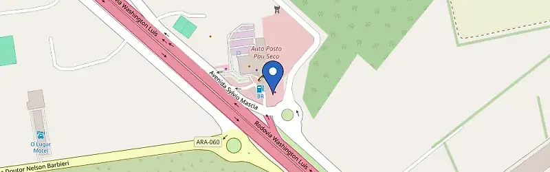 Mapa da estação Petrobras | Auto Posto Pau Seco