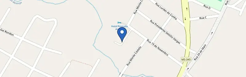 Mapa da estação Hotel Promenade Bonito