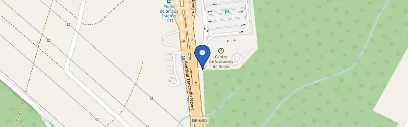 Mapa da estação Centro De Recepção De Visitantes Itaipu