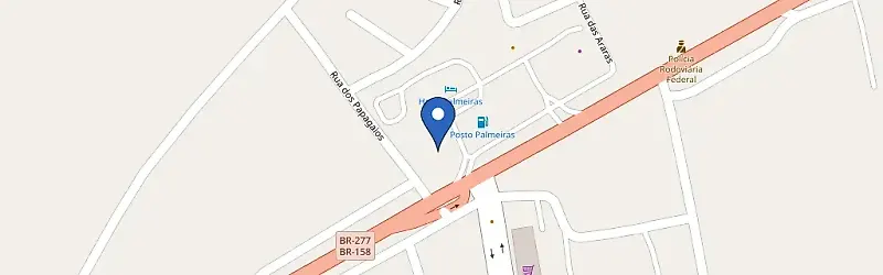 Mapa da estação Hotel Palmeiras