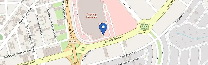 Mapa da estação Shopping Palladium Umuarama