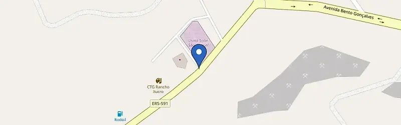 Mapa da estação Creluz - Usina Solar Ametista do Sul
