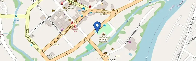 Mapa da estação Prefeitura Municipal De Joaçaba