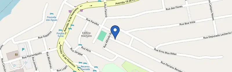 Mapa da estação Edifício Bruno Knebel
