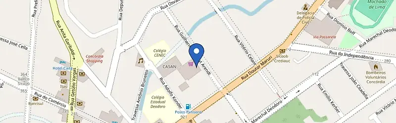 Mapa da estação Supermercado Caitá Centro