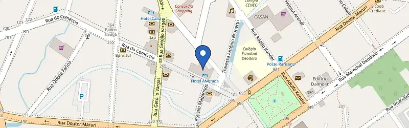 Mapa da estação Alvorada Park
