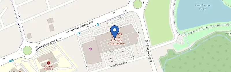 Mapa da estação Shopping Cidade Dos Lagos
