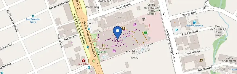Mapa da estação Shopping Pátio Chapecó
