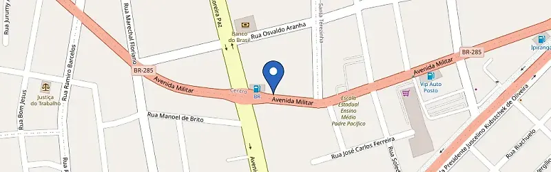 Mapa da estação Auto Posto Ary Filho