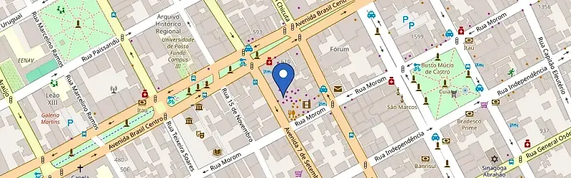 Mapa da estação Shopping Bella Città
