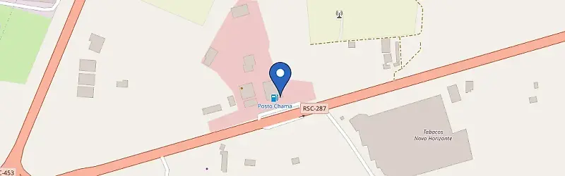 Mapa da estação Posto Chama