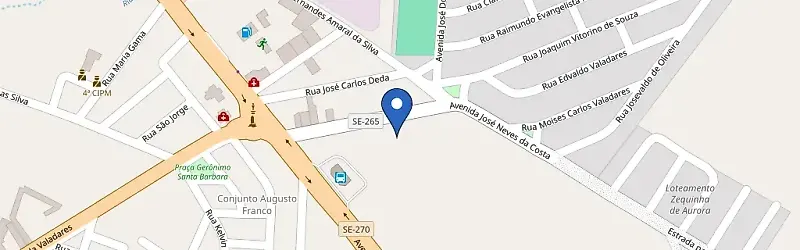 Mapa da estação Fred Medeiros