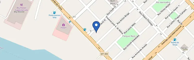 Mapa da estação Posto Forum - Fernando Correa