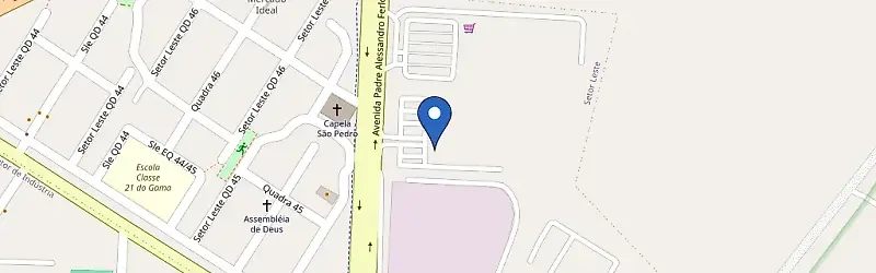 Mapa da estação Super Adega Gama