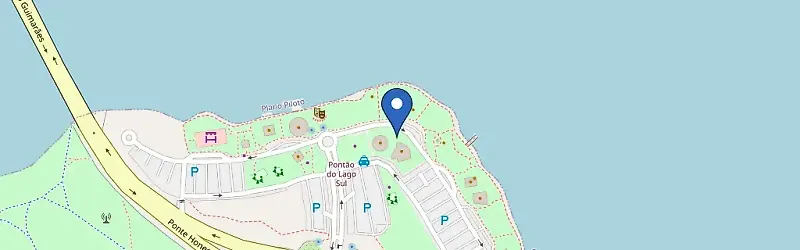 Mapa da estação Pontão Do Lago Sul