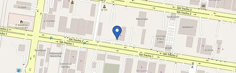 Mapa da estação Champion Volvo