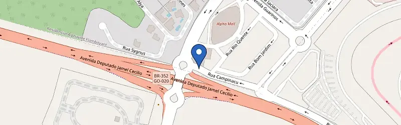 Mapa da estação Posto Alpha Goiânia