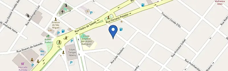Mapa da estação Clínica De Automóveis Lambari
