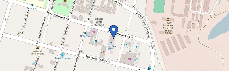 Mapa da estação Hotel São Jorge