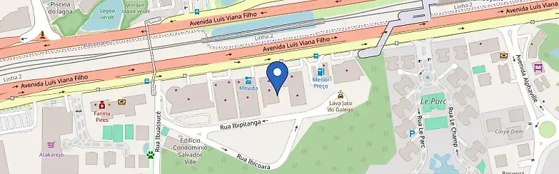 Mapa da estação Concessionária Renault Brune E GWM Morena