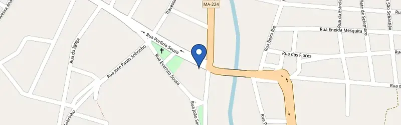 Mapa da estação Supermercado Almeida