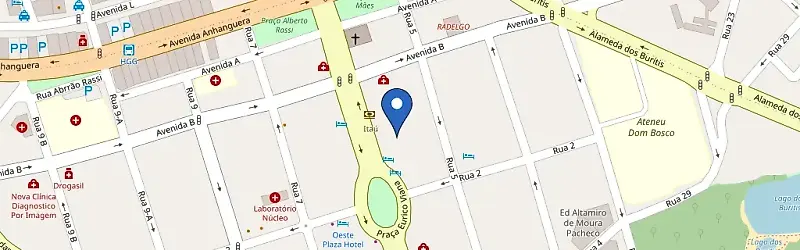 Mapa da estação ITA