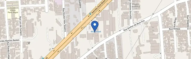 Mapa da estação Milão Turis Hotel
