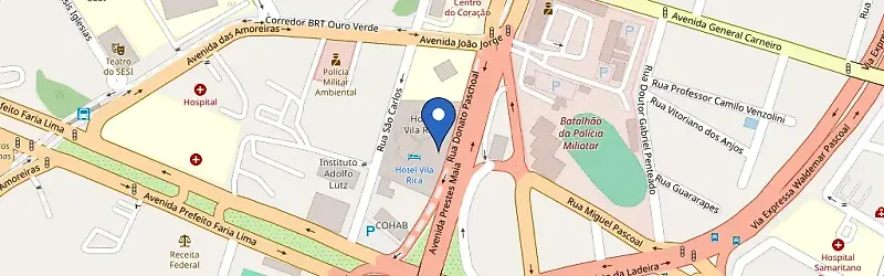 Mapa da estação Power2Go - Hoteis Vila Rica