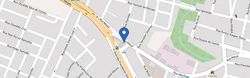 Mapa da estação Hotel Pioneiro