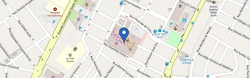 Mapa da estação Parque Shopping Prudente - Muffato