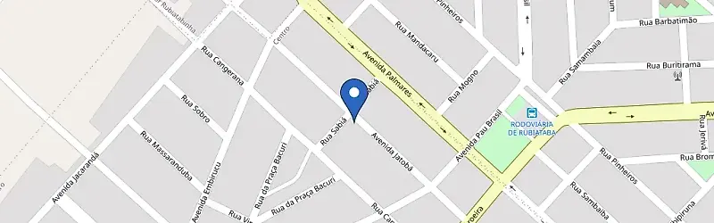 Mapa da estação Edifício Jatobá