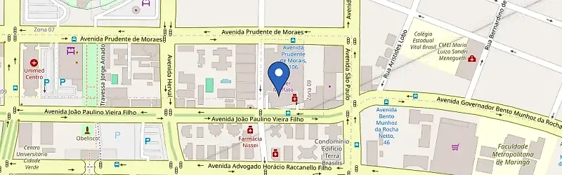 Mapa da estação Super Muffato Maringá - João Paulino