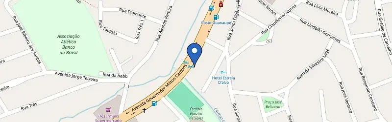 Mapa da estação Village Auto Center