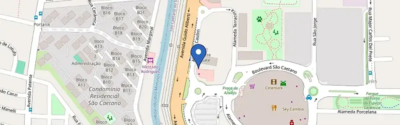 Mapa da estação Zletric - Sao International Square